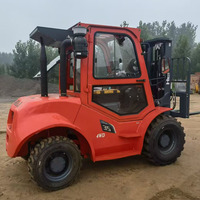 Chariot élévateur tout-terrain 4x4 moins cher avec cabine ROPS