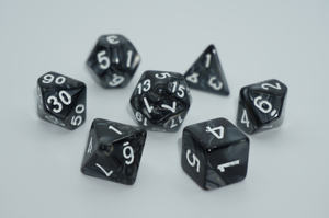 Набор акриловых многогранных кубиков DND для Dungeons and Dragons D & D <span class=keywords><strong>RPG</strong></span> Pathfinder ролевая игра синий зеленый фиолетовый красный черный - Product Image 2