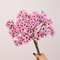 Fleur de chrysanthème en fausse soie, tige réaliste, petite marguerite moderne, réutilisable, recyclable pour centre de table de mariage, décoration de fête à domicile