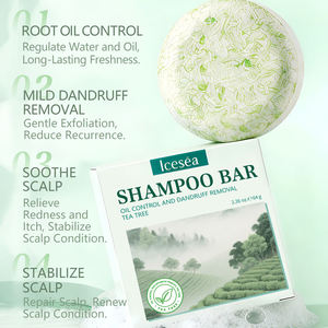 Barra de Champú Sólido con Aceite de Árbol de Té OEM para Cabello Graso - Limpieza Profunda del Cuero Cabelludo, Anticaspa, Sin Residuos, Fórmula Natural, Venta al Por Mayor - Product Image 5