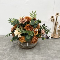 Décoration de mariage de luxe DKB, centre de table floral, rose artificielle en soie, boule de fleurs en fausse soie pour la décoration de fête d'anniversaire