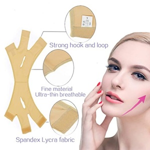 Custom Slimming Bandage V Line <b>Face</b> Lift up Belt Mask High Quality Breathable Band Facial <b>Shaper</b> for Home Use - Product Image 2