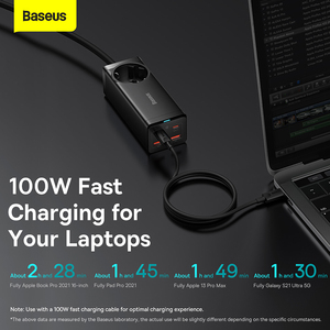 Enchufe de Carga Rápida Multiusos <span class=keywords><strong>Baseus</strong></span> GaN3 Pro con Múltiples Puertos AC+2 U+2C de <span class=keywords><strong>100W</strong></span> - Product Image 6