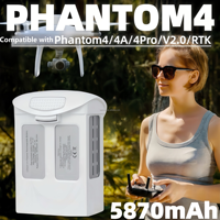 Baterai Pengganti Battivus Lithium Polymer 4S Intelligent Dji Phantom 4 Pro 2 3 Dengan 15.2V 5870Mah 4A RTK Lipo Drone