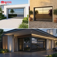 Porte de garage à enroulement isolée moderne avec surface finie en alliage d'aluminium à double paroi pour utilisation dans les parcs et les villas