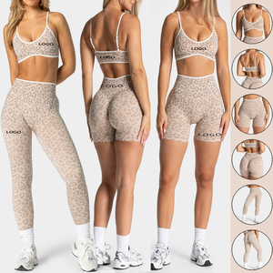 Ensemble de sport pour femmes, taille plus, réversible, yoga, entraînement, fitness, solide, sans couture, 6 pièces - Product Image 1