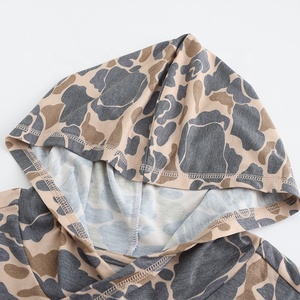 卸売りメンズ昇華印刷オールドスクールグリーンカモサンプロテクションUVダックハンティングパーカーパフォーマンス釣りシャツ - Product Image 5