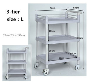 عربة تخدير طبي بعجلات مع درج أو أداة طبية - Product Image 2