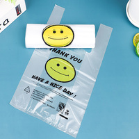 Sac de shopping en plastique PE jetable, réutilisable, durable, coloré, avec logo personnalisé, pour les courses au supermarché