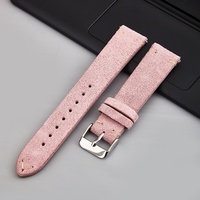 Bracelet en cuir véritable à dégagement rapide, cousu à la main, avec breloque, pour 14/16/18/19/20 mm