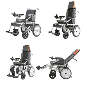 2023新型电动轮椅锂电池残疾人便携式老年人移动电动长寿命折叠轮椅