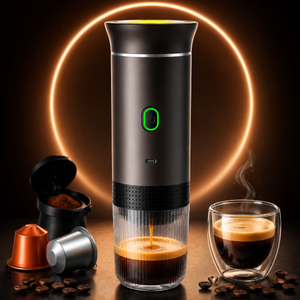 Portable Espresso <b>Machine</b> 20Bar Pressure Hot & Cold Brew Type-C Rechargeable Handheld Capsule <b>Coffee</b> Maker for Outdoor Travel - Product Image 1