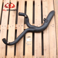 Collecteur d'échappement Fupower pour Harley Davidson 1991-2005, échappement personnalisé FXD 2:1 Lake Side Pipe, tuyaux de collecteur noirs