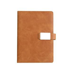 Carnet de notes personnalisé de haute qualité pour le bureau, ligné, imprimé, en cuir PU, couverture rigide A5, avec logo - Product Image 1