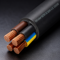 Câble électrique basse tension en cuivre pur YC YCW 4x16mm, 4 conducteurs, 450V, gaine PVC robuste pour centrale électrique, machines triphasées