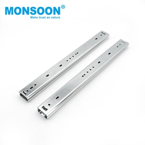 Công nghiệp nặng thép 35mm đôi xếp chồng lên nhau hướng dẫn theo dõi gắn bên ba phần mở rộng đầy đủ ngăn kéo nhà bếp hiện đại - Product Image 6