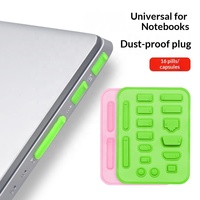 16-teiliges Laptop-Staubschutz-Set: USB-Silikonstopfen für Anschlussabdeckungen, RJ45-Netzwerkanschlusskappen, Audio-Buchsen-Dichtungen – auf Lager