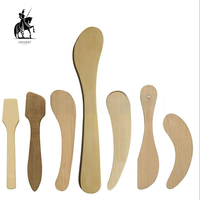 Cuillère à masque en bambou pour le visage, spatule à masque, marque privée