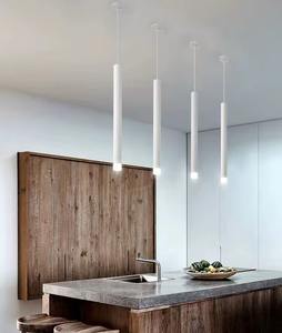 Suspension moderne 5W Down Light Pendentif de luxe Tube cylindrique Long <span class=keywords><strong>Spot</strong></span> Light pour salle à manger Cuisine Villa Restaurant Hôtel - Product Image 6