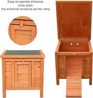 Maison pour chat d'extérieur, cage pour lapin en bois résistante aux intempéries, abri pour animaux de compagnie, cage pour chat errant