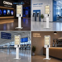 Terminal de point de vente Android 4+64 Go sur pied pour restaurant, kiosque libre-service, 21,5, 23,8, 27, 32 pouces