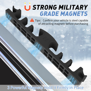 Supporto <span class=keywords><strong>Magnetico</strong></span> Hikeen per Sci e Snowboard da <span class=keywords><strong>Auto</strong></span>, Contiene fino a 4 Paia di Sci o 2 Snowboard, 2 Bastoncini da Sci - Product Image 2