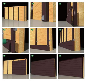 Resistente alle intemperie WPC pannello di parete per la decorazione moderna foglio di parete cina impermeabile 3d carta da parati - Product Image 3