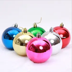 Рождественский декоративный шар, 3 см, 4 см, 8 см, 12 см, рождественские украшения, шары, привлекательные пластиковые стеклянные Окрашенные рождественские подвесные шары
