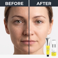 Booster tenseur à base de rétinol pour marque privée |   Coffret Booster Raffermissant Soin de la Peau : 0,1% Rétinal, 3% Matrixyl 3000, 1% Panthénol