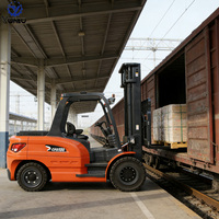 Carrello Elevatore Elettrico YUNTU YT-CPD Ecologico per Lavori Pesanti con Batteria al Piombo-Acido per Movimentazione Materiali e Costruzioni
