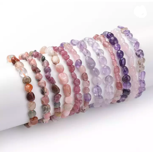 Đá Vụn Chất Lượng Cao Cho Nam Nữ Đá Quý Chữa Bệnh Pha Lê Khối U 6-8 Mm Trang Sức Vòng Tay Co Giãn Đính Cườm <span class=keywords><strong>Nugget</strong></span> 6-8 Mm - Product Image 4