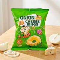 Snacks de queso inflados semiblandos con sabor a cebolla, sin grasas trans, salados, 35g, para fiestas KTV, uso doméstico y ocio - Directo de fábrica