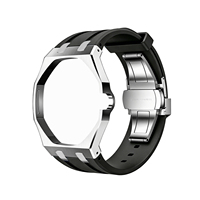 Correa de Acero Inoxidable de Lujo Lionorm para Reloj de Bolsillo Swatch Royal Pop, Conversión de Corona a las 3 en Punto, Kit de Modificación Savonnette