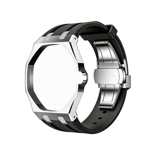 Boîtier et bracelet en acier inoxydable de luxe Lionorm pour la conversion de montre de poche <span class=keywords><strong>Swatch</strong></span> Royal Pop, kit de modification Savonnette avec couronne à 3 heures - Product Image 4