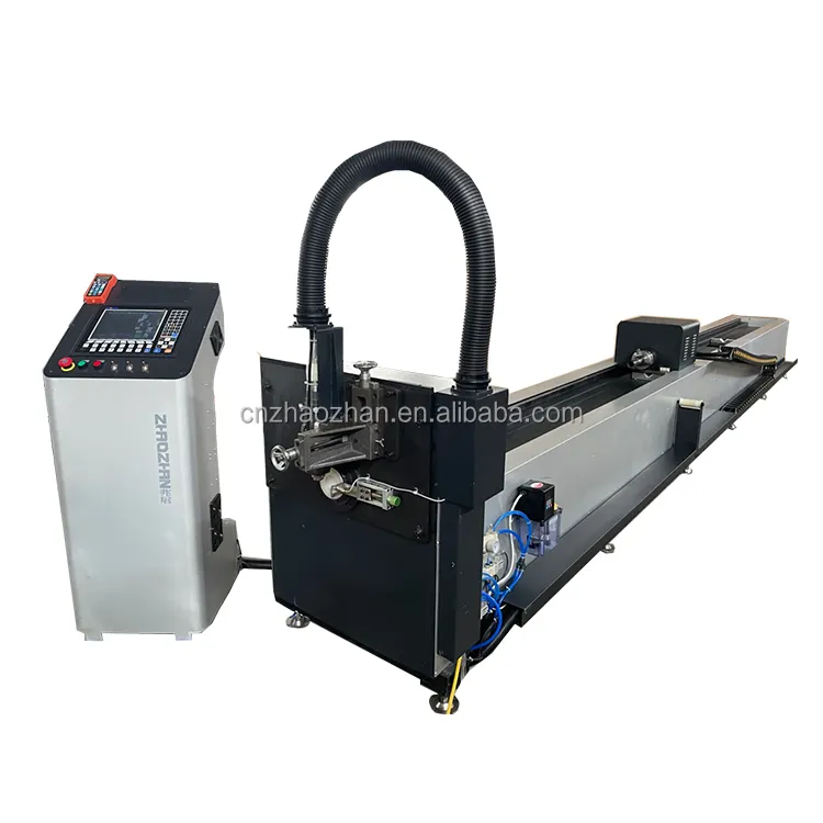 Zhaozhan Mesin Pemotong Laser Serat Laser, Mesin Pemotong Lazer Serat Laser Stainless Metal Persegi Bundar Bagian Bundar 1,5kw