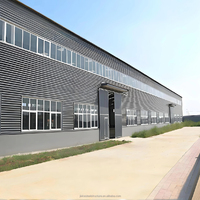 Edificio de taller con estructura de acero prefabricada, marco metálico industrial para almacenamiento en fábrica y almacén de producción