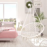 Hamac suspendu en macramé Danlong, chaise suspendue bohème pour chambre à coucher, patio, balcon, jardin, capacité de charge jusqu'à 264 lb