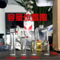 Botol Parfum Kaca Bening Crimp 5ml 10ml Populer, Botol Sampel Mini untuk Tes, Pompa Semprot Aromaterapi, Sablon