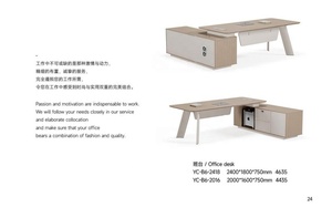 โต๊ะทำงานผู้บริหาร/ซีอีโอ ดีไซน์ทันสมัย หรูหรา ทนทาน เป็นมิตรกับสิ่งแวดล้อม ผลิตจากไม้ สำหรับใช้งานเชิงพาณิชย์ - ผลิตที่กวางตุ้ง ต้องประกอบเอง - Product Image 5