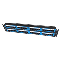 Panel Patch RJ45 UTP CNKL CAT6 19-Inch 2U 48Port dengan Rak Kabel untuk Sistem Kabel Jaringan