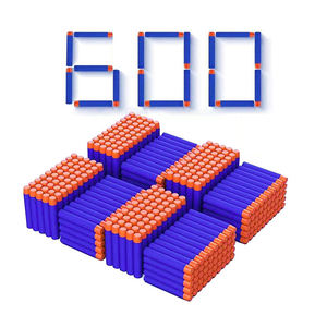 600 pièces/paquet, fléchettes <span class=keywords><strong>de</strong></span> recharge <span class=keywords><strong>de</strong></span> couleur bleue, balles en mousse EVA souple, compatibles avec les pistolets pour enfants, cadeaux <span class=keywords><strong>de</strong></span> fête - Product Image 2