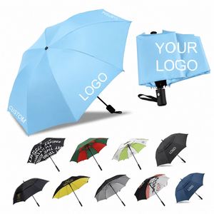 Paraguas Plegable Automático de 3 Secciones, Portátil, Resistente al Viento, con Protección Solar y contra la Lluvia, para Chicas y Mujeres, con Logotipo Personalizado, al por Mayor - Product Image 2