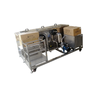 Nettoyeur à ultrasons CANDOSONIC 45L 600W de qualité alimentaire à trois bacs – Lave, désinfecte et sèche pour l'équipement de transformation alimentaire