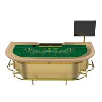 YH 2.6*1.5m Table de cartes à jouer de luxe Grand jeu RFID Baccarat Poker Table multi-jeux à vendre