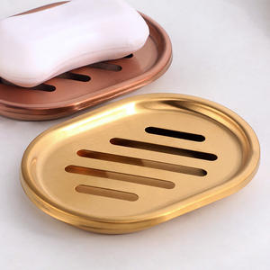 Jabonera cepillada de acero inoxidable para <span class=keywords><strong>ducha</strong></span> de baño y cocina de alta calidad, caja de jabón de drenaje - Product Image 3