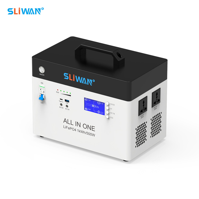 500W 1KWH Solar Portable Power Station with Solar Charging Compact Backup Generator for Indoor/Outdoor Backup Power