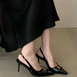 Sandalias de Verano Personalizadas de Alta Calidad en Charol con Tacón de Aguja de 6 cm, Zapatos Formales de Mujer para Eventos Nocturnos - Product Image 5