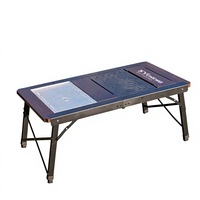 Table de camping pliante multifonctionnelle moderne en métal pour barbecue, mobilier d'extérieur tactique en aluminium IGT