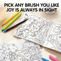 Livre de coloriage épais et mignon Keybaby Factory OEM ODM, motifs variés, pour dessin au crayon et peinture