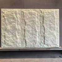 Vente directe d'usine, décoration intérieure, panneau en pierre PU imitation roche, panneau mural en pierre PU 3D